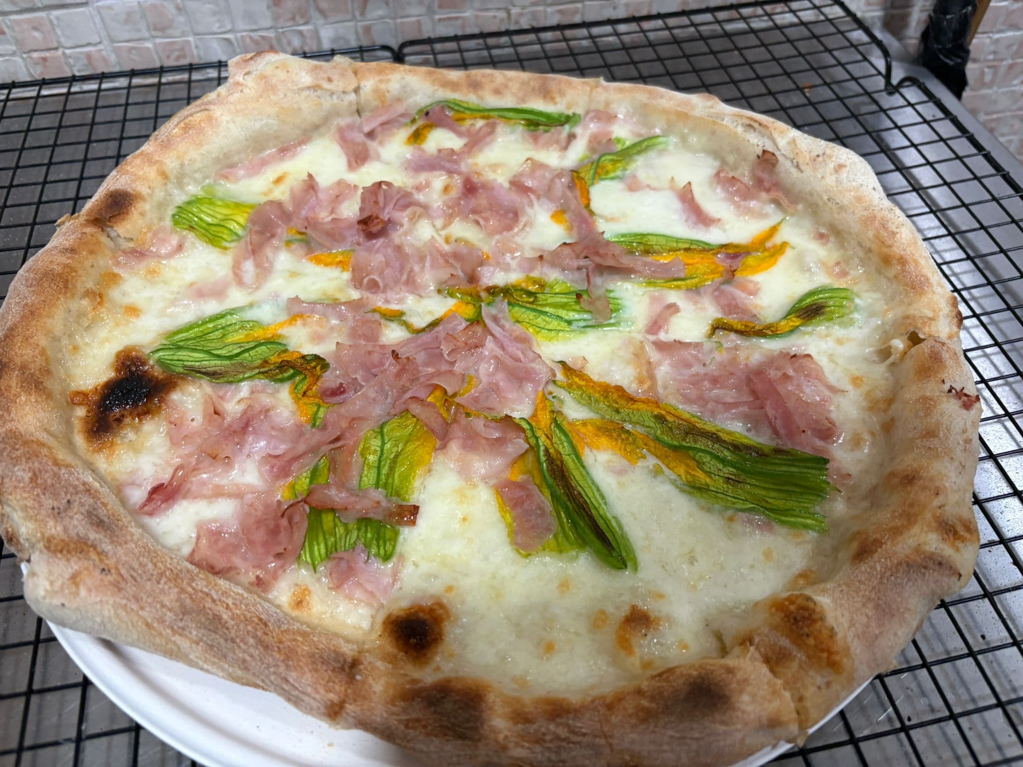 Pizza gourmet con ingredienti DOP della pizzeria Jamm Bell