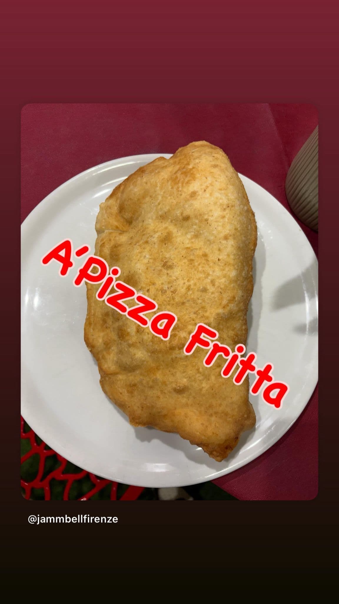 Pizza speciale della casa Jamm Bell a Firenze